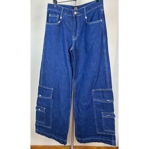 NWT BDG Presley Wide Leg Jeans Denim Size 27 Cargo Y2K Baggie Gorpcore